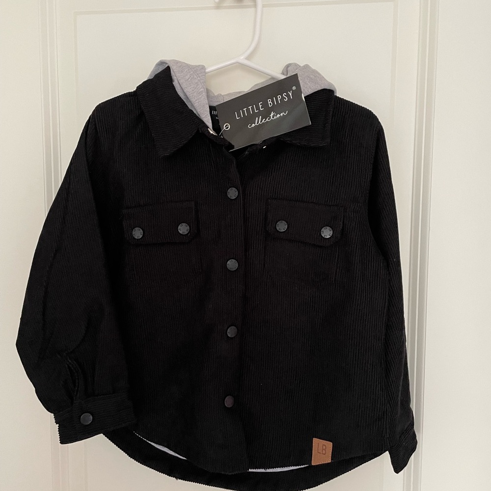 Toddler Little Bipsy Black Corduroy Jacket - NWT